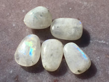 Load image into Gallery viewer, Rainbow moonstone tumbles