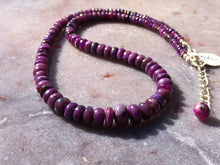 Load image into Gallery viewer, Sugilite strand necklace 5