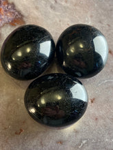 Load image into Gallery viewer, Black tourmaline palm stone (one)