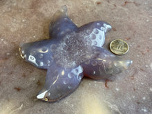 Load image into Gallery viewer, Agate druzy starfish 2
