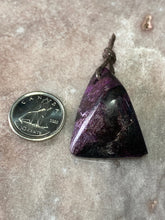 Load image into Gallery viewer, Sugilite pendant drilled 8