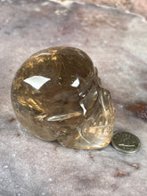 Load image into Gallery viewer, Smokey rutile skull
