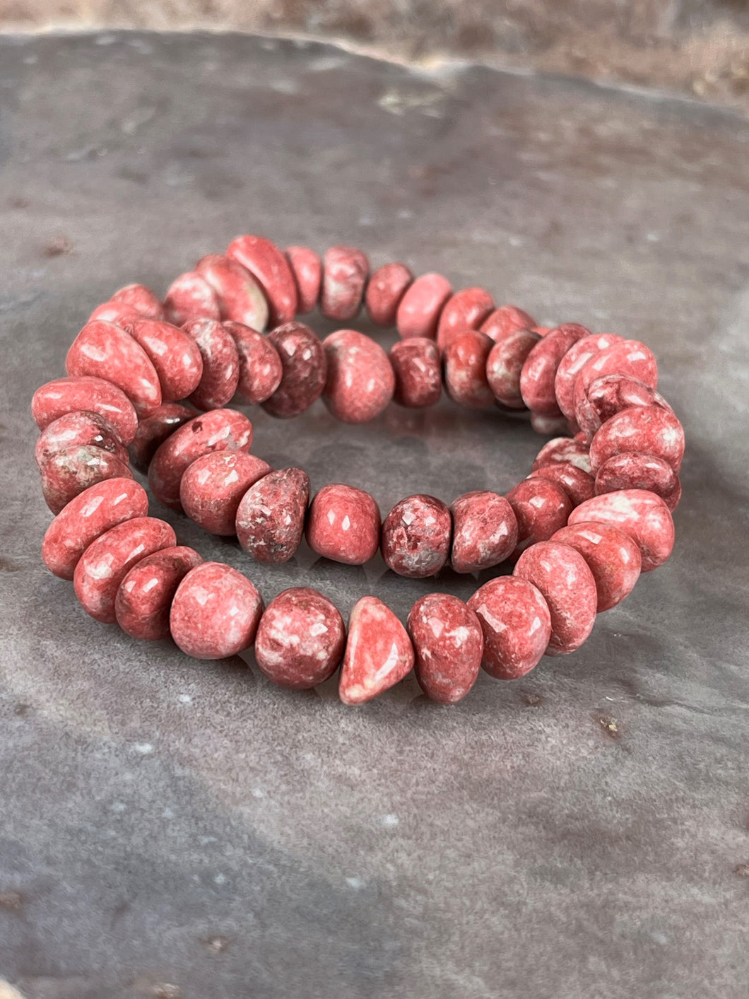 Thulite bracelet