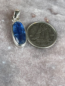 faceted kyanite pendant