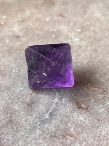 Fluorite octahedron purple