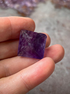 Fluorite octahedron purple