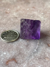 Load image into Gallery viewer, Fluorite octahedron purple

