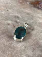 Load image into Gallery viewer, Blue green fluorite pendant 7
