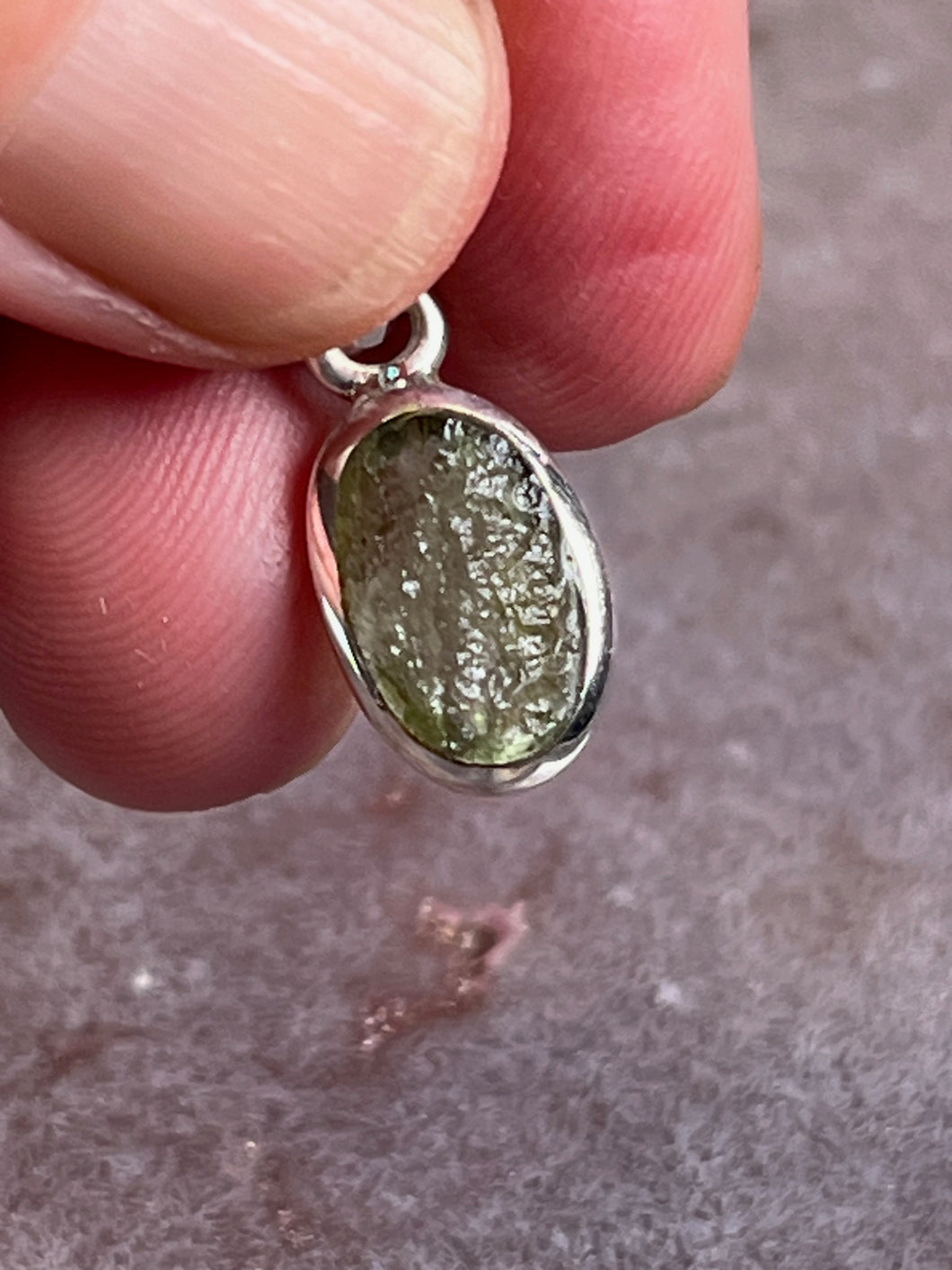 Moldavite pendant 1