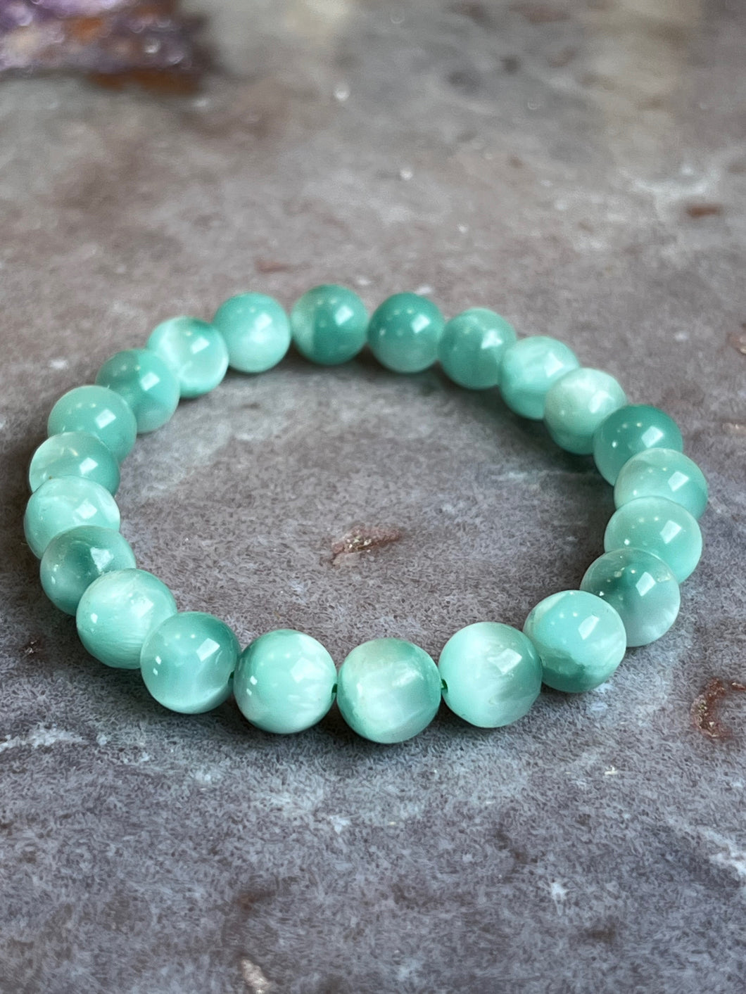 Aragonite bracelet