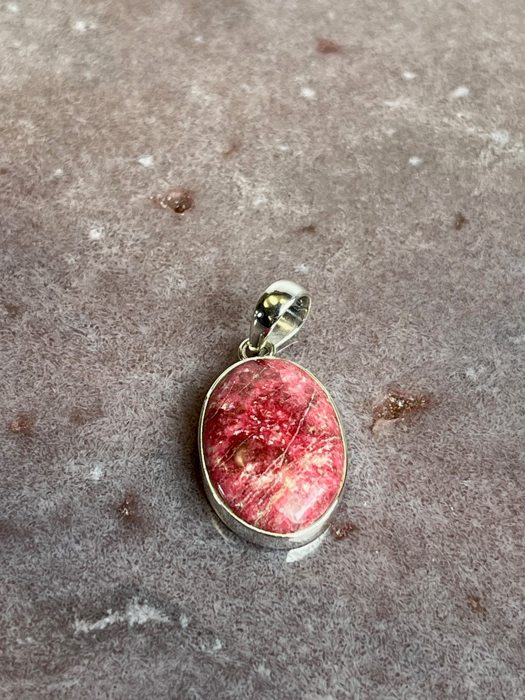 Thulite pendant