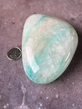 Load image into Gallery viewer, Chrysocolla in Quartz XL palmstone
