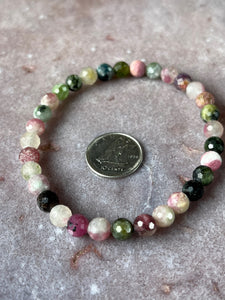 Tourmaline facet bracelet