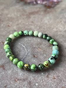 Variscite beaded bracelet