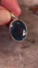 Load and play video in Gallery viewer, Blue green fluorite pendant 3
