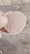 Load and play video in Gallery viewer, rose quartz heart worry stone
