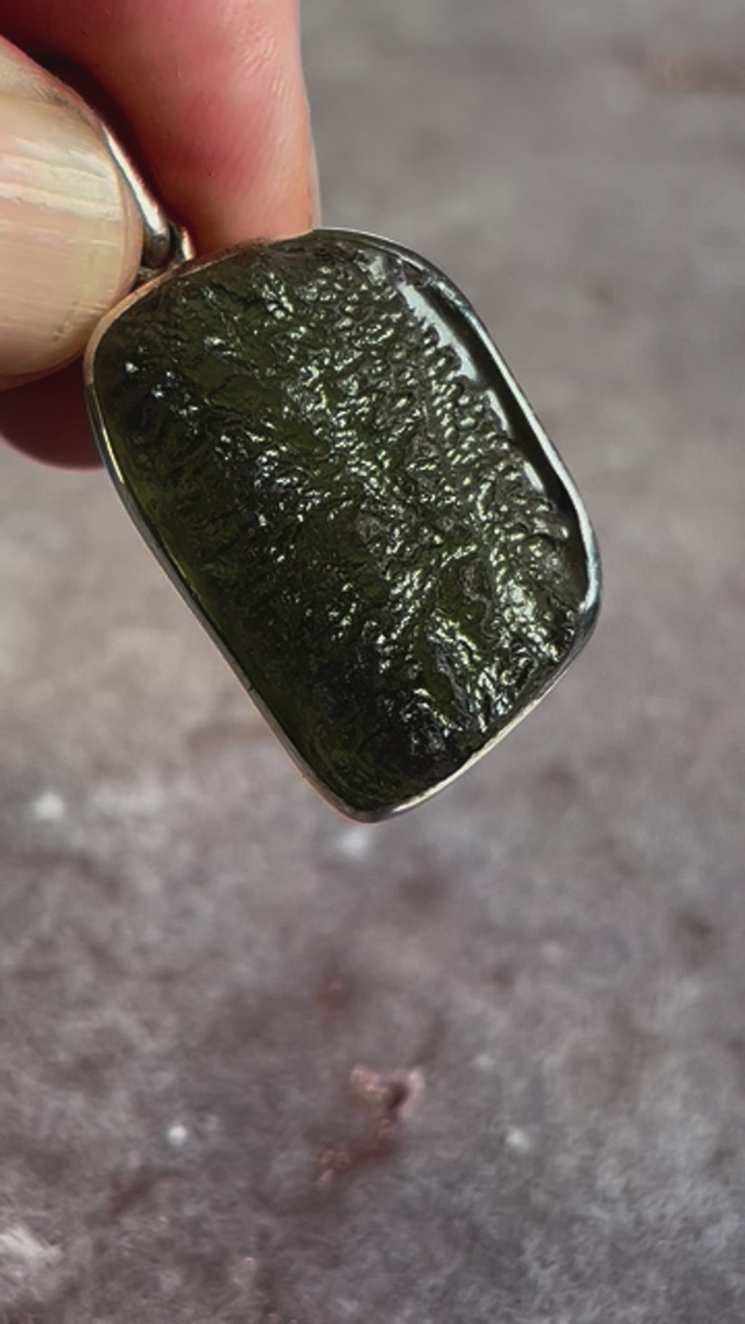 Moldavite pendant 8