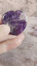 Load and play video in Gallery viewer, Amethyst heart worry stone
