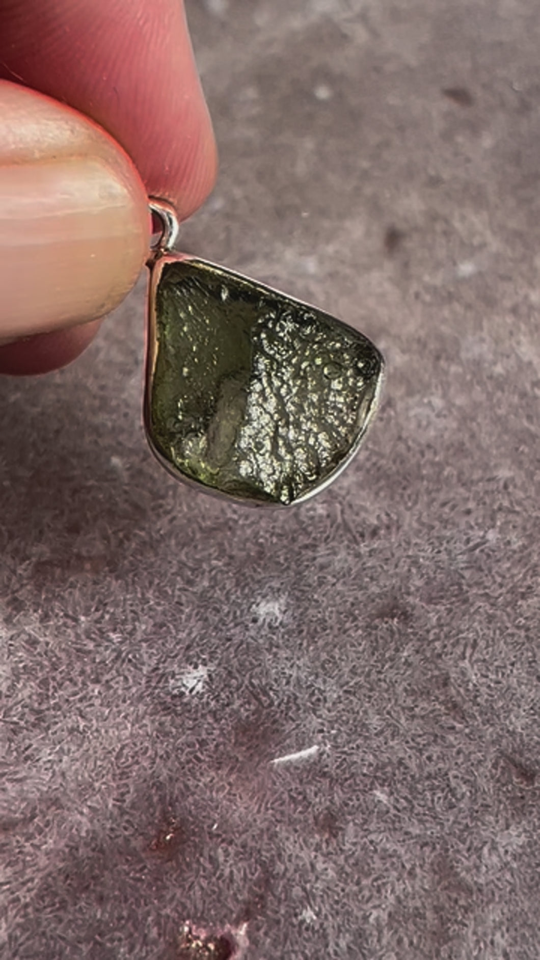 Moldavite pendant 4