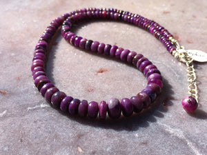 Sugilite strand necklace 5