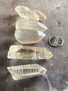 Lemurian crystal 38 - x1 (one) small pink point