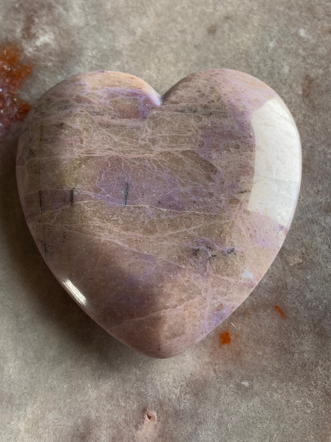 Jade purple & pink heart 11