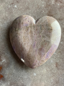 Jade purple & pink heart 19