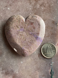 Jade purple & pink heart 20