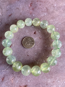 Prehnite bracelet