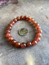 Load image into Gallery viewer, Red aventurine stretchy bracelet
