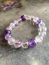 Load image into Gallery viewer, Amethyst and quartz bracelet
