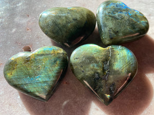 Labradorite heart small (one)