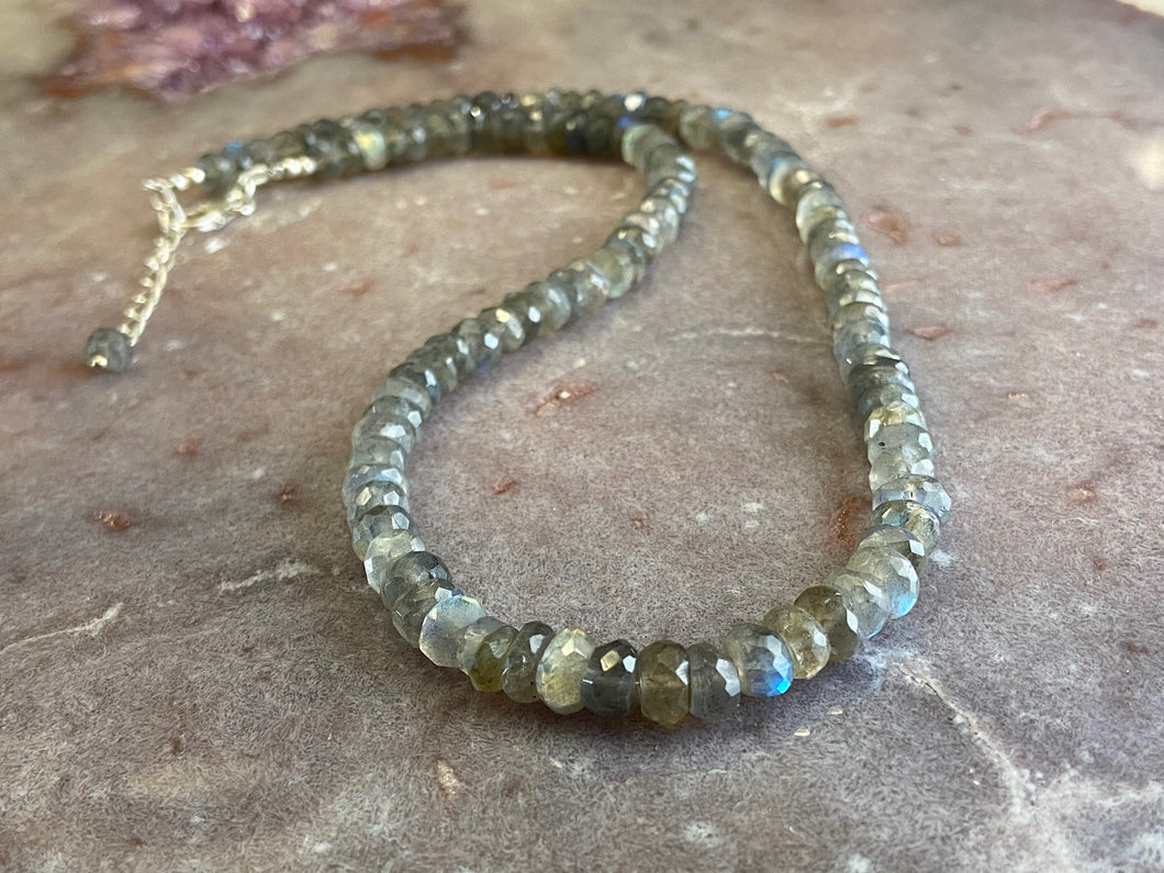 Labradorite strand necklace