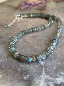 Labradorite strand necklace