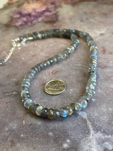 Load image into Gallery viewer, Labradorite strand necklace

