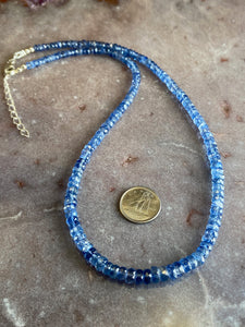 Kyanite strand necklace