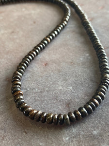 Sahara desert Meteorite necklace strand