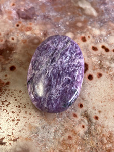 Charoite palm stone 5