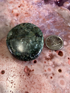 Seraphinite palm stone 2