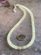 Load image into Gallery viewer, Libyan desert glass necklace 3 faceted
