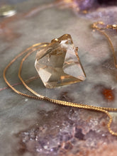 Load image into Gallery viewer, Topaz on 18&quot; rose gold chain
