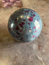 Load image into Gallery viewer, Ruby in kyanite sphere 1
