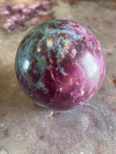 Load image into Gallery viewer, Ruby in kyanite sphere 4
