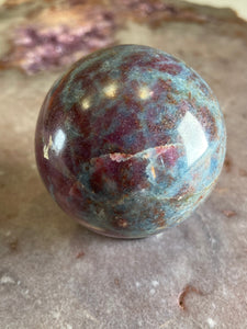 Ruby in kyanite sphere 6