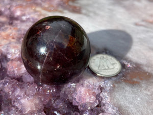 Garnet star sphere 8