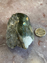 Load image into Gallery viewer, Labradorite half polished free form
