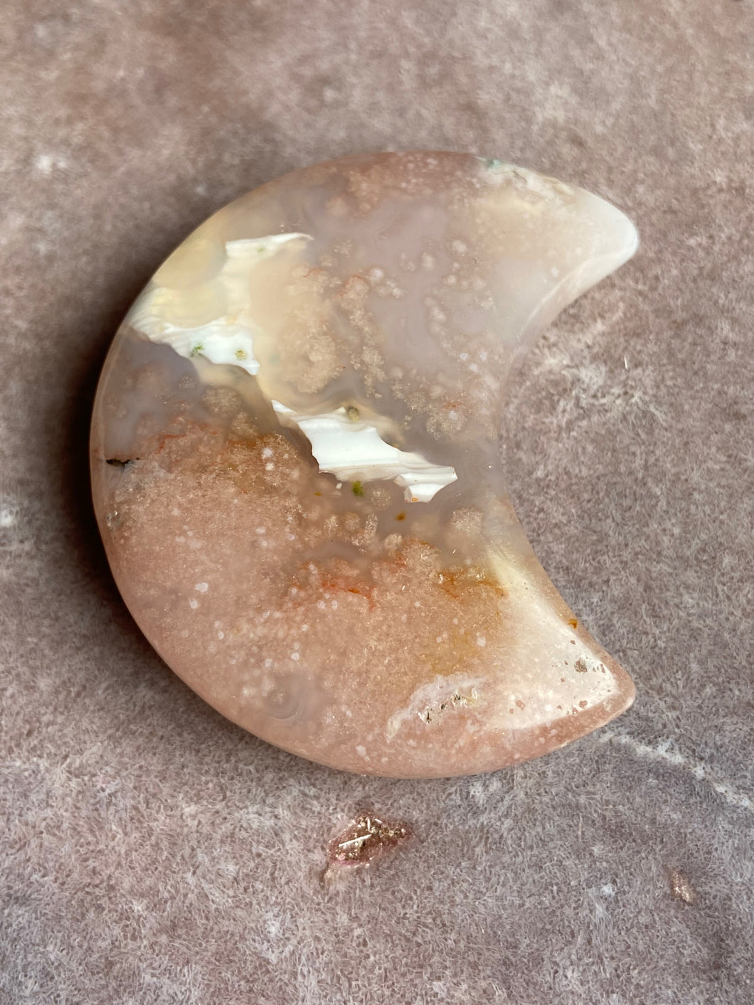 Flower Agate Moon 17