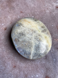 Moonstone Sunstone palm stone