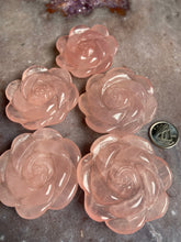 Load image into Gallery viewer, Rose Quartz rose - intuitively picked
