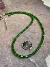 Load image into Gallery viewer, Chrome Diopside faceted strand necklace
